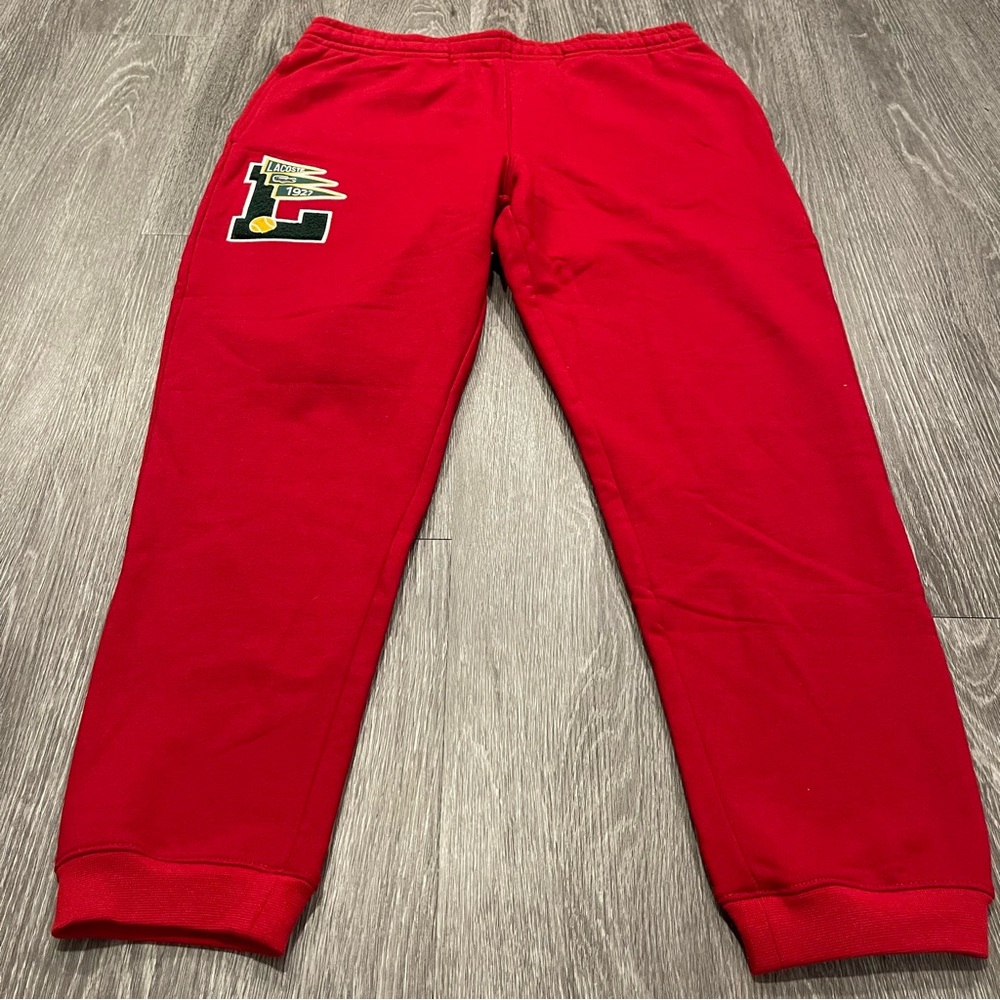 NWT Red Lacoste Sportswear Tapered Jogger for Men Size Large - Picture 5 of 9